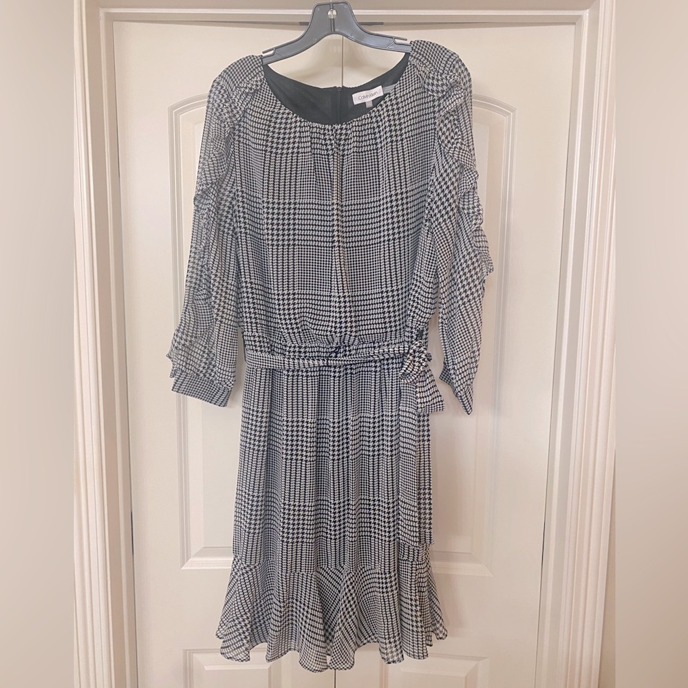 Calvin Klein women’s black & white dress
